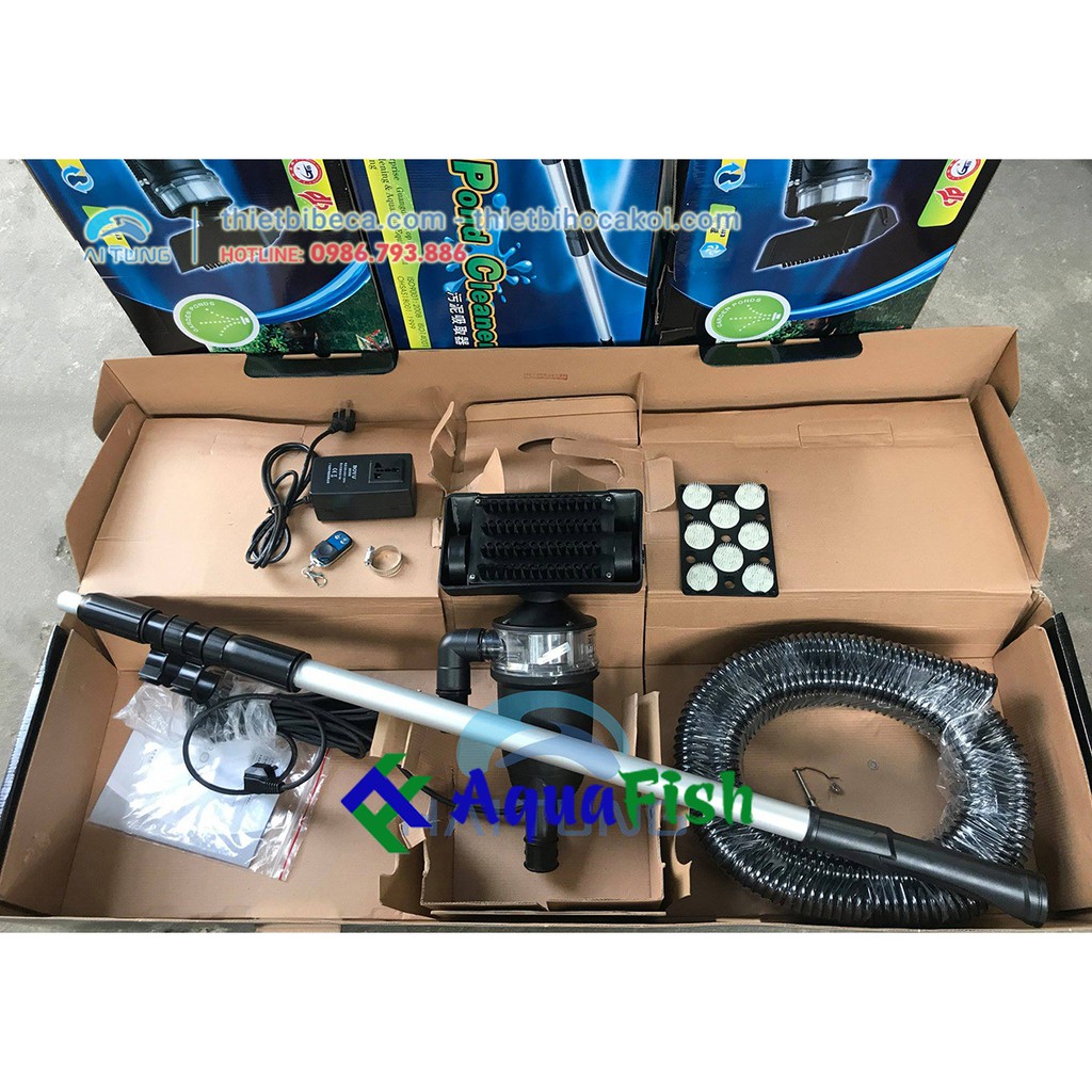 Máy Hút Đáy Vệ Sinh Hồ Cá Koi Boyu WNQ-1 (lực hút mạnh, sạch sẽ và bền bỉ)