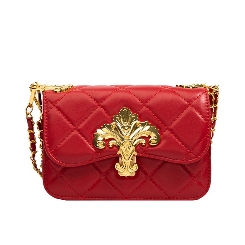 Túi Đeo Chéo Đính Kim Cương Giả Phong Cách Cổ Điển Thời Trang Cho Nữ