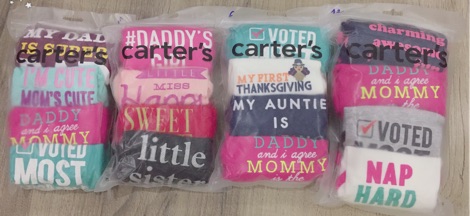 Freeship 99k TQ_Set 4c body dài tay Carter's