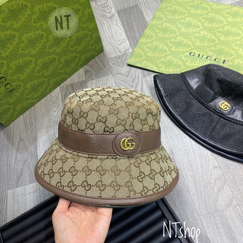 Mũ vành bucket GC chữ nhỏ, vòng mũ 57cm chuẩn form hãng, hàng Quảng Châu loại 1
