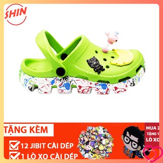 💖 dép cross xanh vảy sơn đế lượn sóng, dép cross bít đầu DUV09 Cao Cấp 💕
