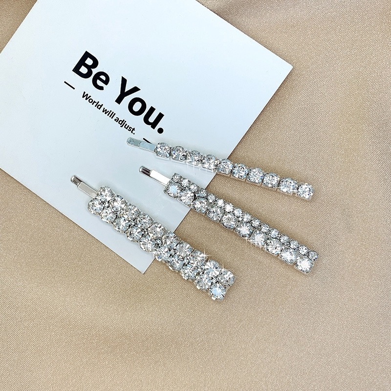 Bộ kẹp tóc đính đá zircon sang trọng thời trang dành cho nữ