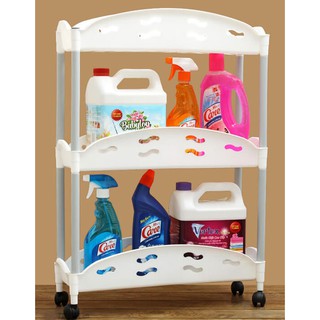 Kệ Đựng Đồ 3 Tầng Tashuan Có Bánh Xe Xoay