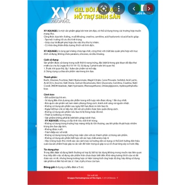 Gel XY Aquagel và Gel suppor baby sinh con trai theo ý muốn