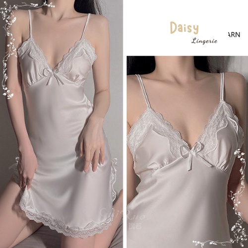 [Hỏa Tốc, Bảo Mật] Váy Ngủ Sexy Gợi Cảm Đầm Ngủ Lụa 2 Dây Phối Ren Xẻ Tà Quyến Rũ Cao Cấp - Mã VN013