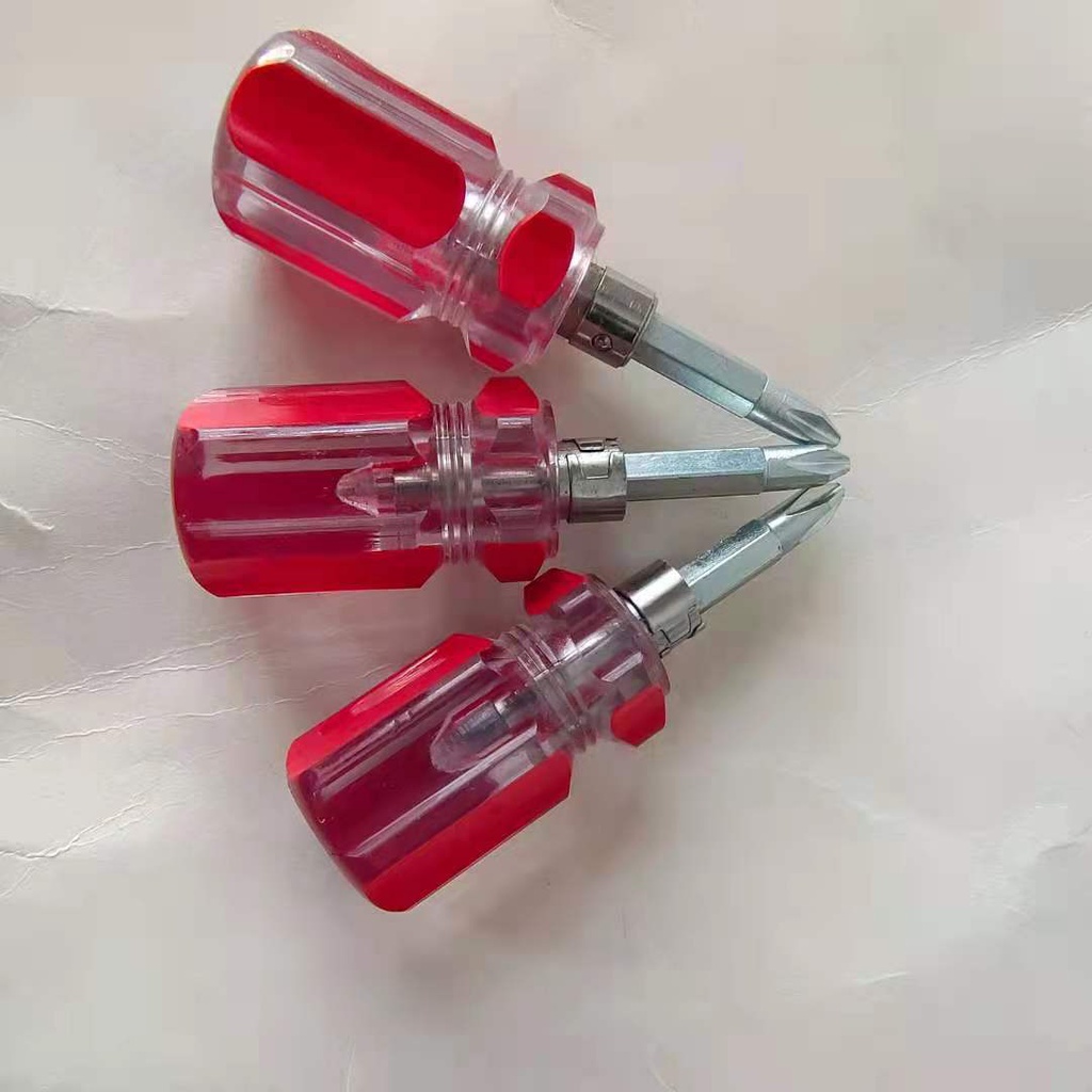 Tô Vít 2 Đầu 4 Cạnh 2 Cạnh Đa Năng Màu Đỏ Dài 8cm