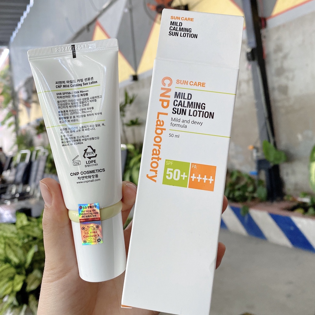 Tuýp kem chống nắng CNP Laboratory Sun Care 50ml - Hàng chính hãng công ty LGVina tem HiddenTag