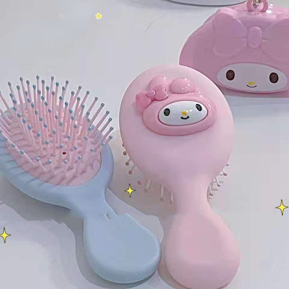 Lược chải tóc nhỏ gọn thiết kế cầm tay mát xa dễ mang theo họa tiết hoạt hình 2021