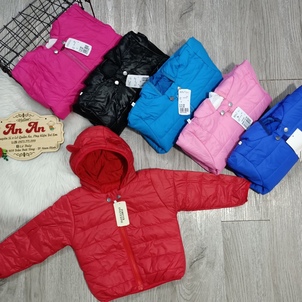 Áo phao tai gấu siêu nhẹ cho bé yêu 8-18kg