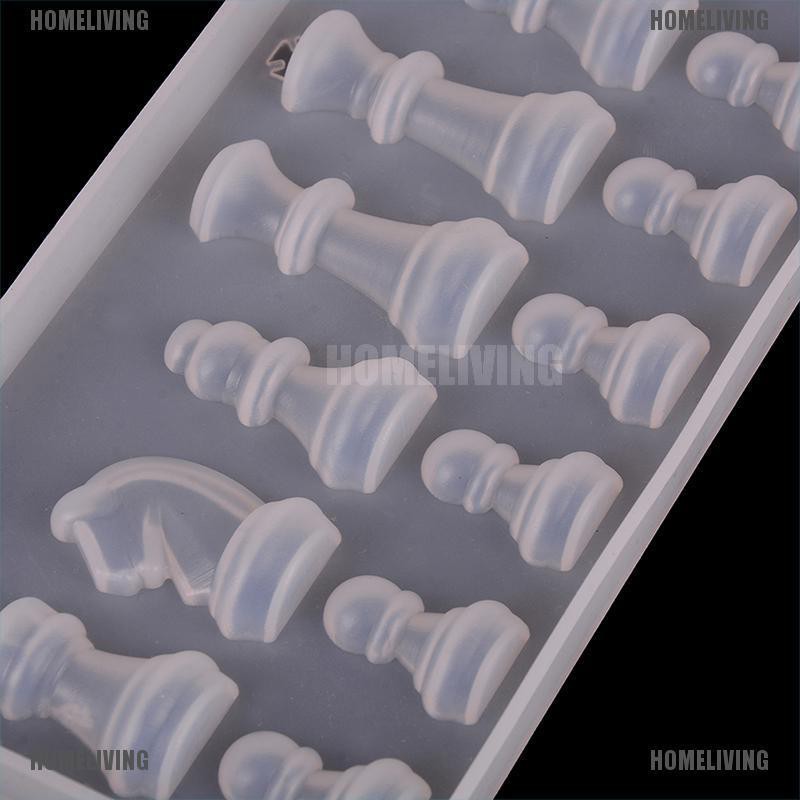 [Homeliving] Khuôn silicone Làm Mặt Dây Chuyền Đất Sét epoxy resin diy Hình Cờ Vua Quốc Tế