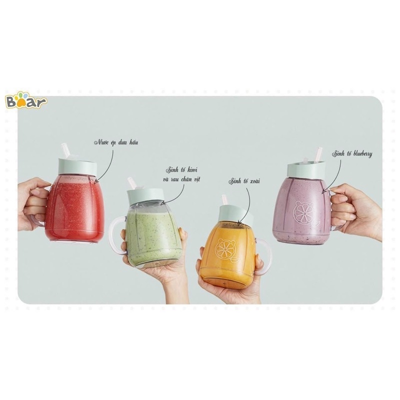 Máy xay sinh tố hoa quả, xay đồ ăn dặm, xay ngũ cốc v.v… Bear