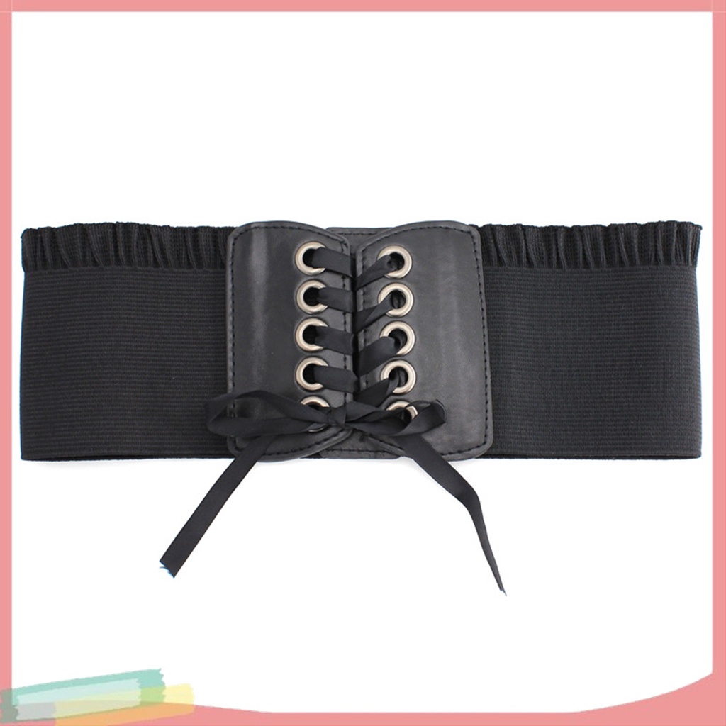 Thắt Lưng Nữ Phối Ren Co Giãn Phong Cách Retro