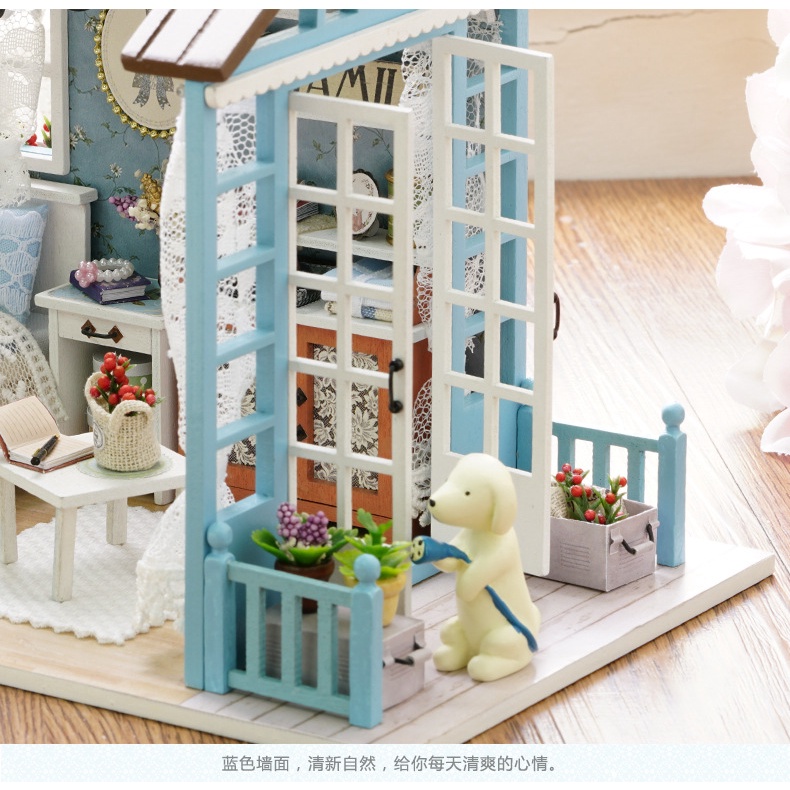 Mô Hình Nhà Gỗ Diy No 8007 Senlan Time Tặng