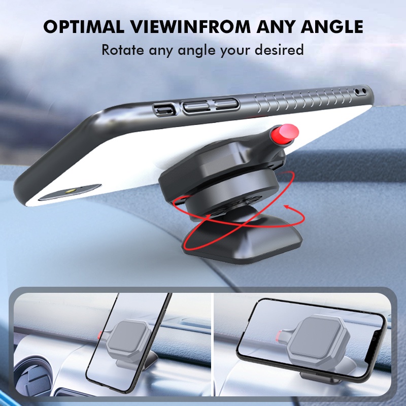 360 ° Giá Đỡ Điện Thoại Đa Năng Gắn Bảng Điều Khiển Xe Hơi Tiện Dụng