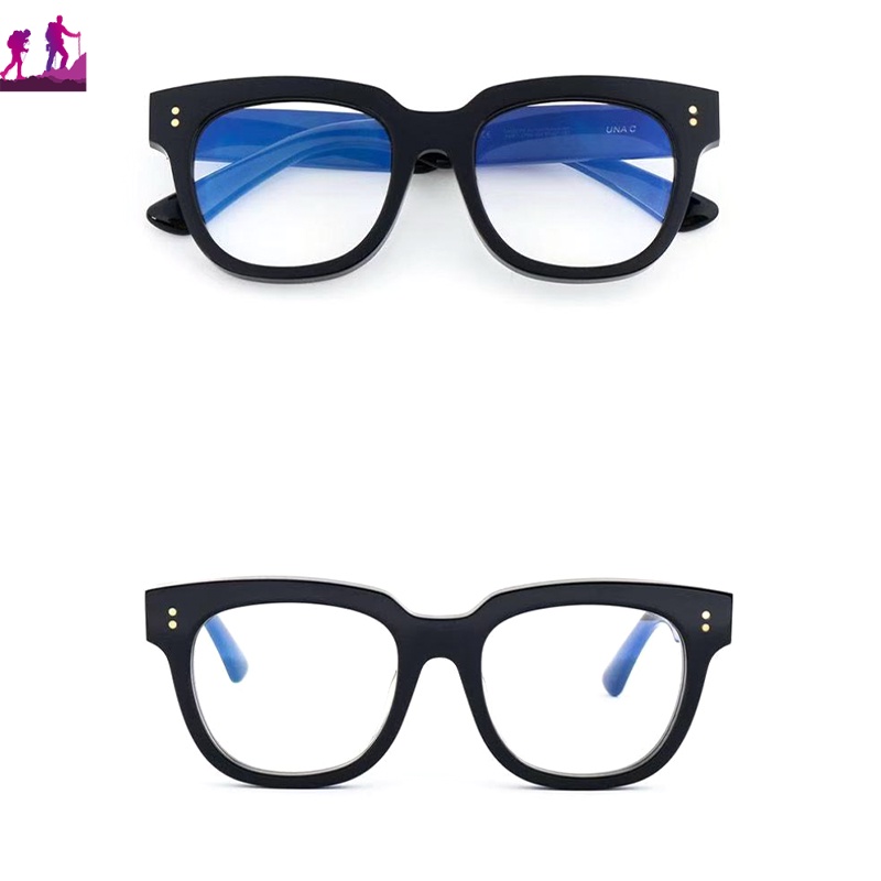 Kính Râm Chống Ánh Sáng Xanh Gọng Dày Phẳng Kiểu Âu Mỹ Thời Trang Cho Nam Nữ