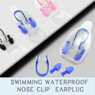 Bộ Nút Bịt Tai / Mũi Bằng Silicon Hình Trụ Chống Thấm Nước Thiết Kế Tiện Dụng Khi Đi Bơi