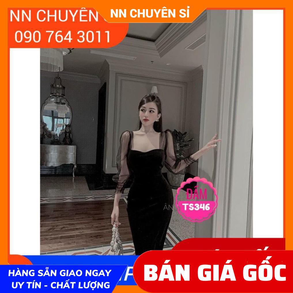 ĐẦM BODY PHỐI TAY LƯỚI HÀNG THIẾT KẾ SANG CHẢNH TS346 ❤100% ẢNH THẬT❤