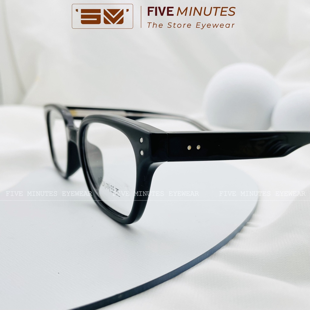Gọng kính nam nữ - nhựa cao cấp kèm lõi kim loại chắc chắc form mắt ngang 72029 Siêu hot - Kính Mắt Five Minutes
