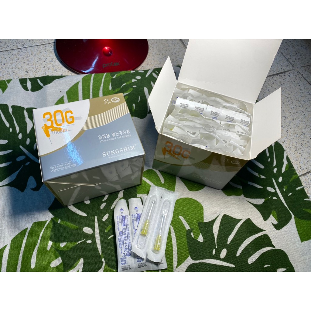 Đầu Kim Tiêm 30G-4mm Hãng SungShim ( 40k / 10 kim)