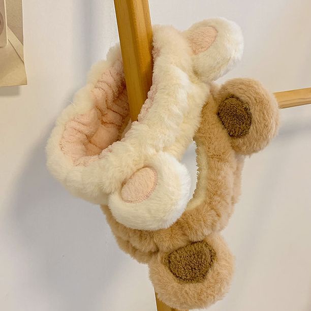 Băng Đô Cài Tóc Ba Chiều Hình Gấu Nhồi Bông Dễ Thương Dùng Rửa Mặt Đặc Biệt