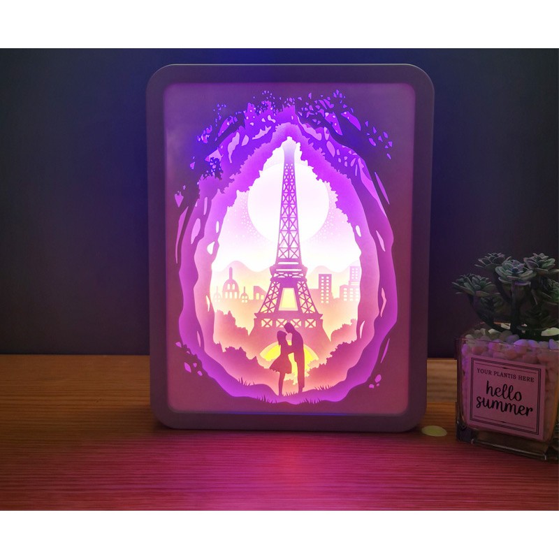 ĐÈN ĐIÊU KHẮC 3D --- EIFFEL TOWER