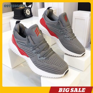 Giày thế thao nam 💥𝑭𝑹𝑬𝑬𝑺𝑯𝑰𝑷💥Giảm 20K Khi Nhập Mã [GIAY020K] - Giày Nam Thể Thao Xám Đỏ Mới Nhất