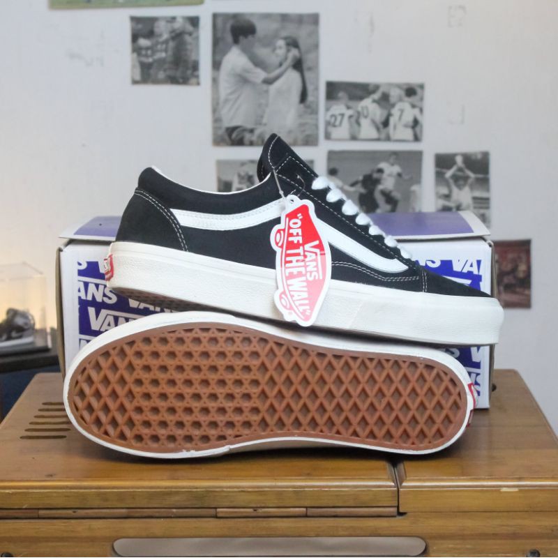 Mặc gì đẹp: Êm ái với [FREE SHIP] Giày sneaker 𝐕𝐚𝐧𝐬 𝐒𝐭𝐲𝐥𝐞 𝐕𝐚𝐮𝐥𝐭 11, vans old skool 11 đen thấp full box xanh + bill - Tina offic