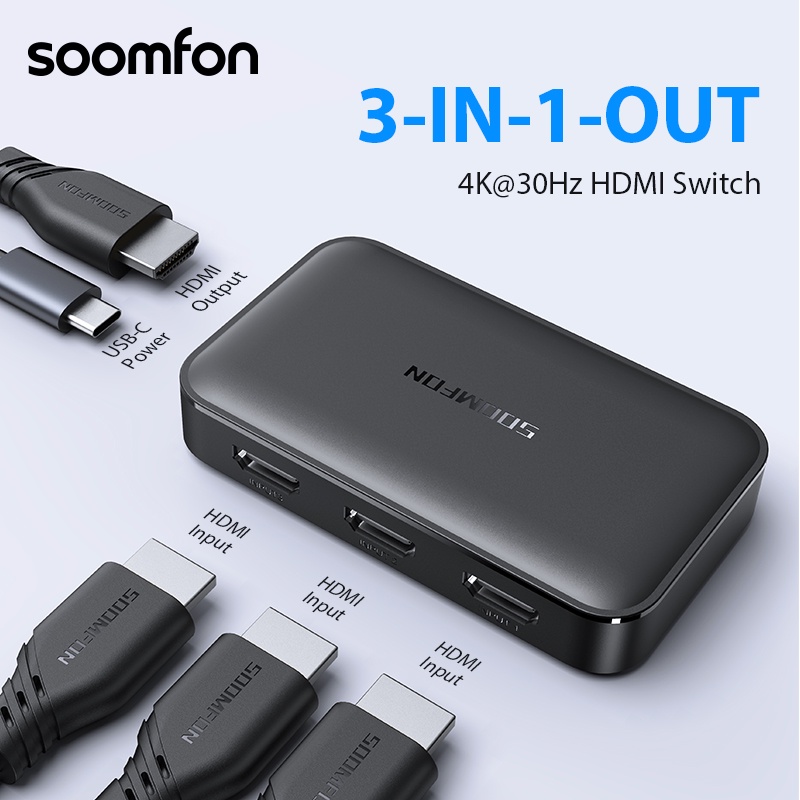 Bộ Chuyển Đổi HDMI 3 Trong 1 4K/30Hz Cho UHD 3D PS4 PS5 Xbox Switch HDTV