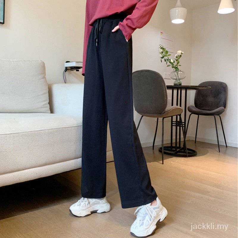 quần ống rộng Màu Xám Phong Cách Hàn Quốc Thời Trang Cho Nữ 2021 | BigBuy360 - bigbuy360.vn