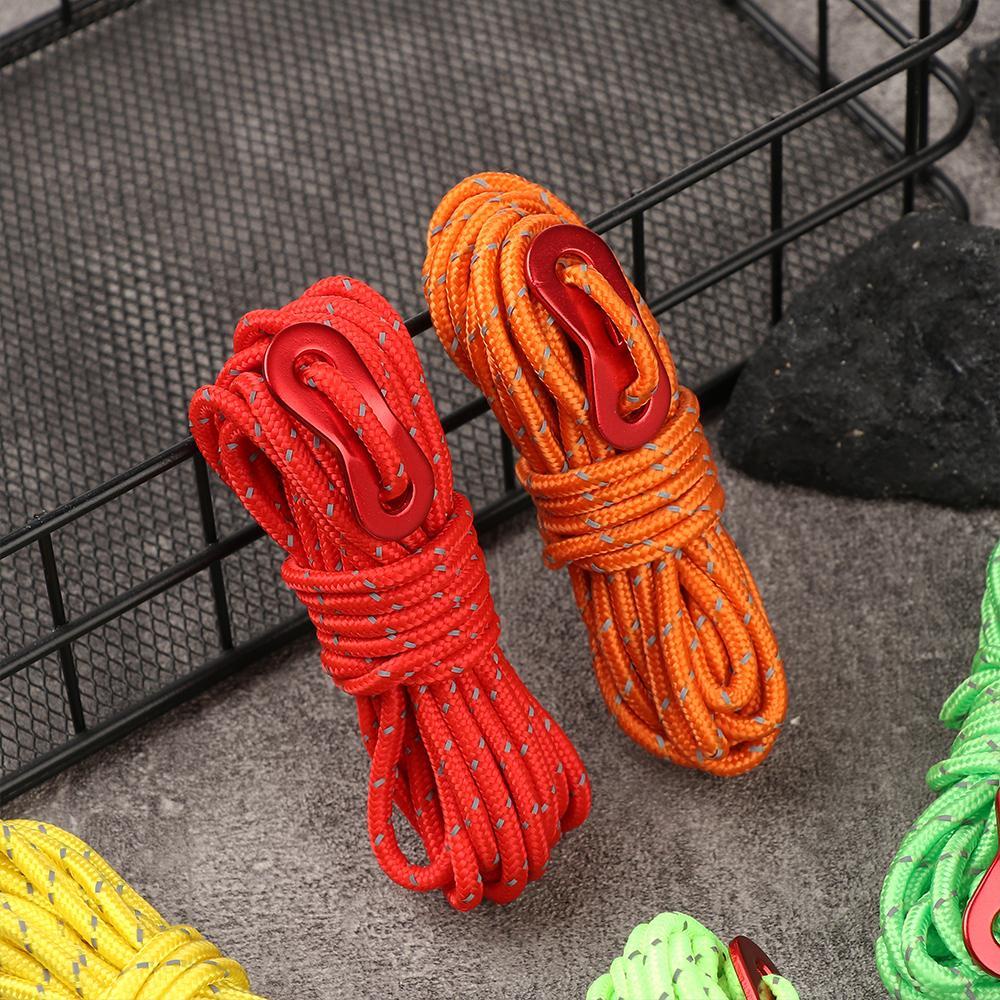 MUVAKO Dây Thừng Phản Quang Nhiều Màu Sắc 4mm 13ft Đa Dụng Cho Hoạt Động Ngoài Trời