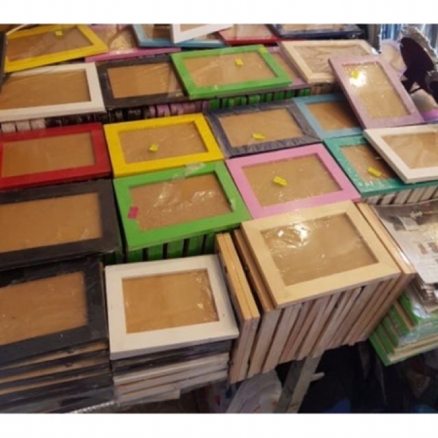 Khung ảnh gỗ trơn trang trí size 13cm x 18cm