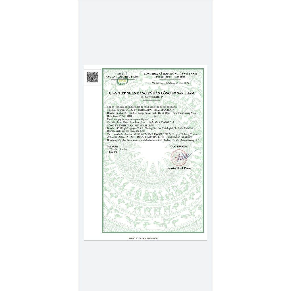 Viên uống bổ bầu tổng hợp ,DHA, IQ - MAMA IQ GOLD bổ sung sắt cho bà bầu - Hộp 30 viên