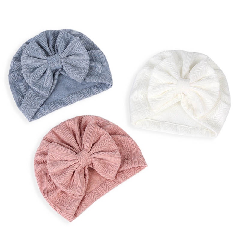Mũ Turban Thắt Nơ Thoáng Khí Thời Trang Mùa Hè Cho Bé Gái