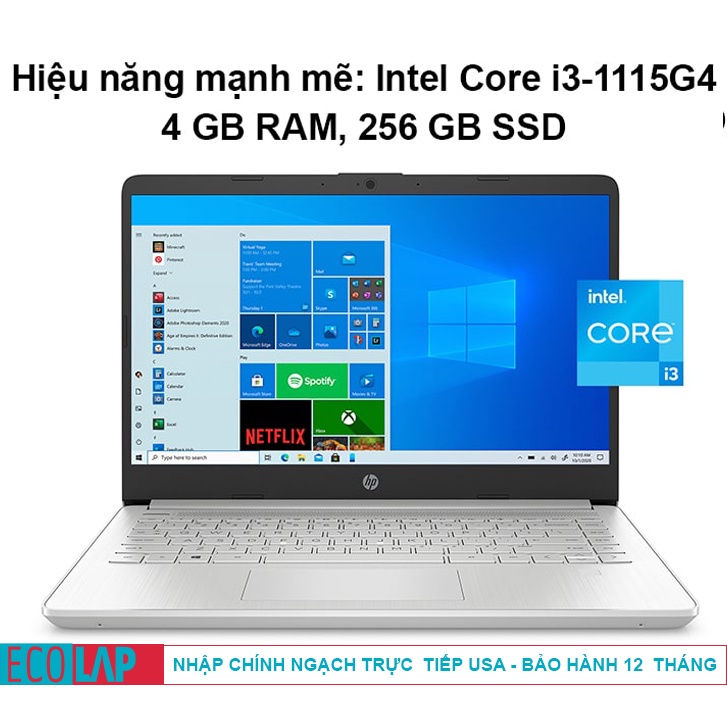 Laptop HP 14-DQ2055WM  - Nhập khẩu chính hãng - Bảo hành 12 Tháng