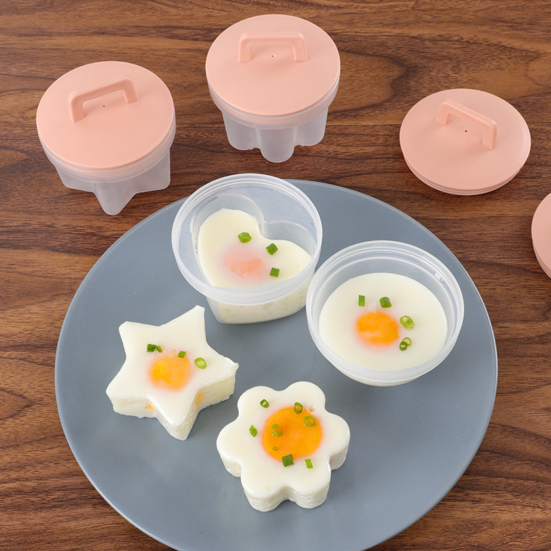 Set 5 Khuôn Luộc Trứng / Bánh Pudding / Sô Cô La Đa Năng Tiện Dụng Kèm Nắp Đậy