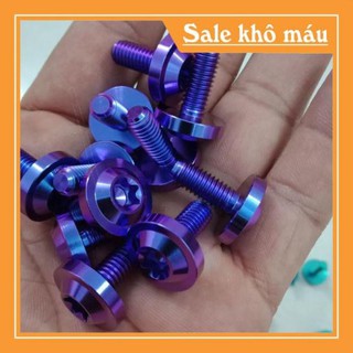 Zd724 ốc titan m6x15 dù dày gắn ốp pô dè trước dè sau các loại xe