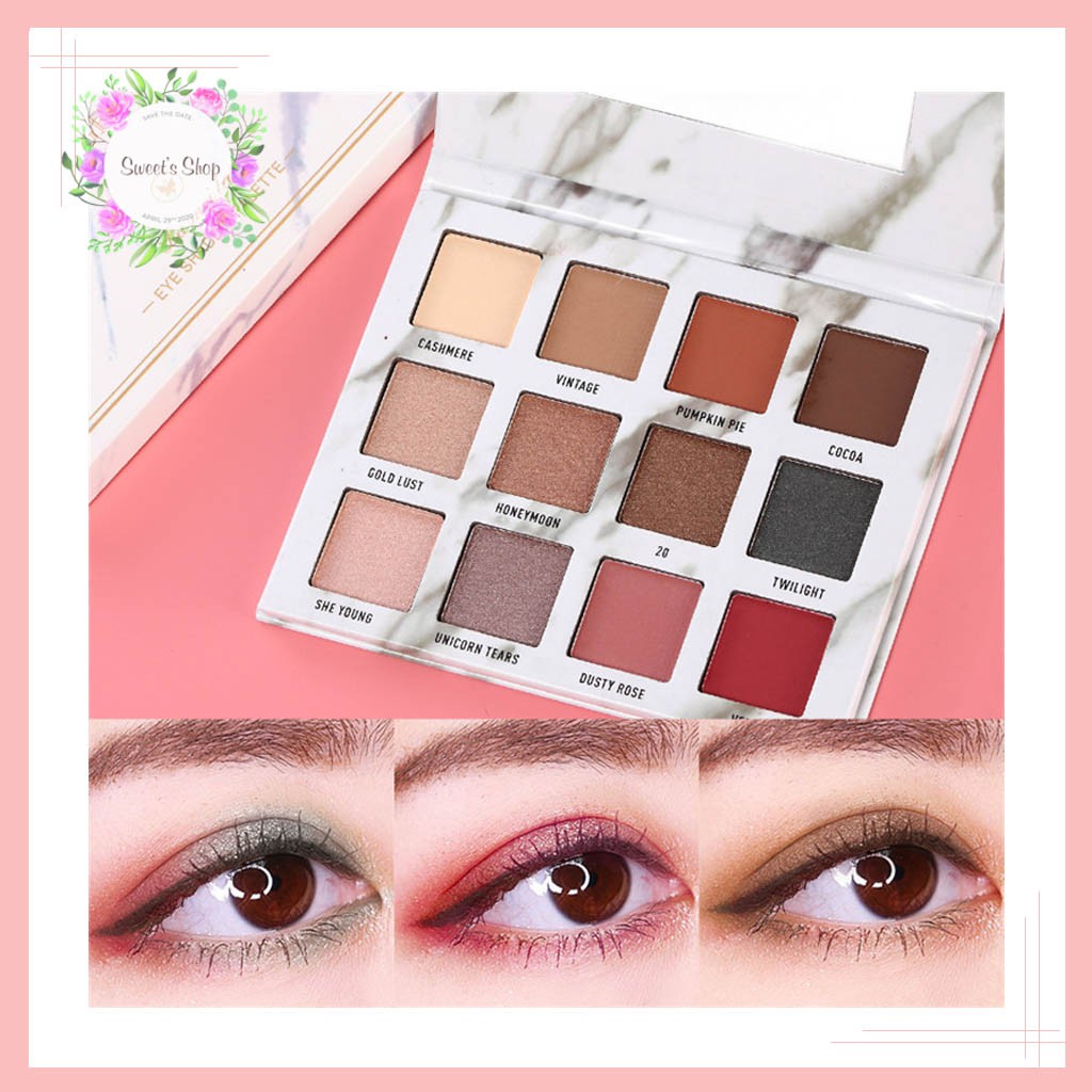 Bảng Phấn Mắt💖FREESHIP💖Bảng phấn mắt 12 ô màu Colour Geometry của Lameila hàng cao cấp nội địa Trung | BigBuy360 - bigbuy360.vn