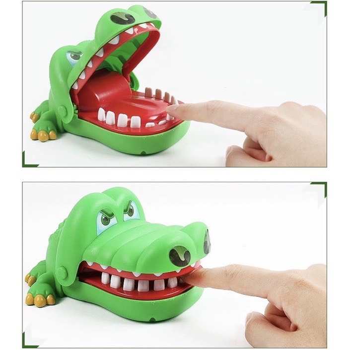 Đồ chơi cá sấu cắn tay khám răng cá sấu thú vị cho bé trai và bé gái chơi cùng gia đình