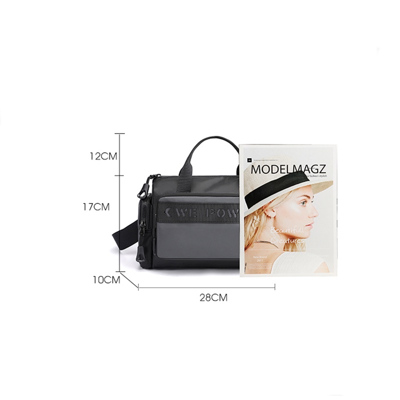Túi Đeo Chéo Bằng Nylon Chống Nước Thời Trang Hàn Quốc Cho Nam