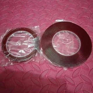 Cuộn băng keo đỏ 2 mặt dán móng mẫu , băng dính tạo mi fan