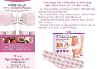 Miếng Dán Tan Mỡ Bụng Spa Gel Patch 42°C