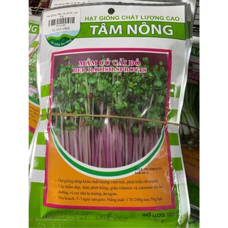 30g Hạt giống Mầm củ cải đỏ