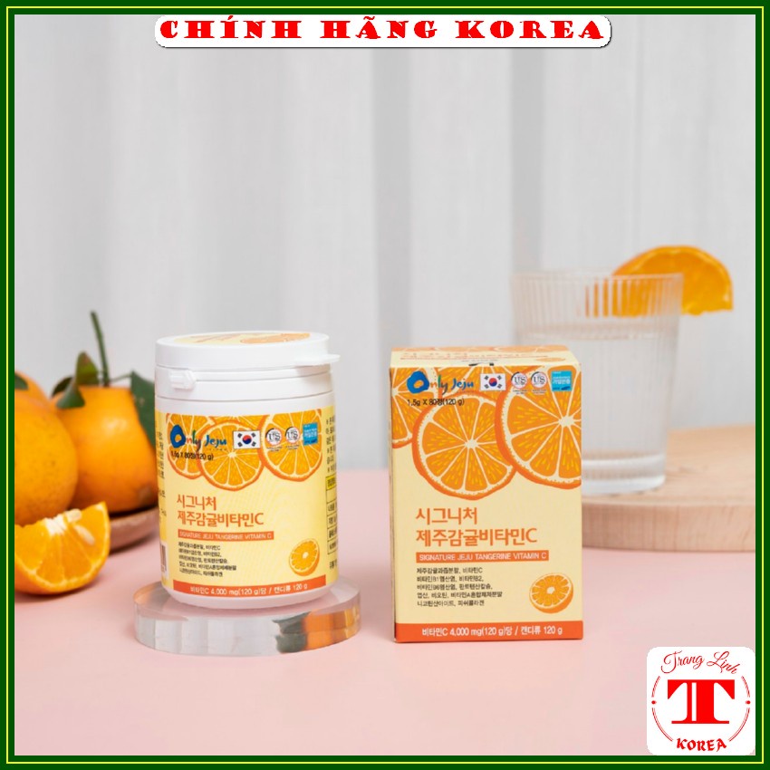 Kẹo Ngậm Vitamin C Jeju Hàn Quốc, Hộp 120g - tranglinh