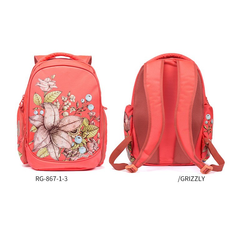 Balo Grizzly chống gù cho bé gái size nhỏ