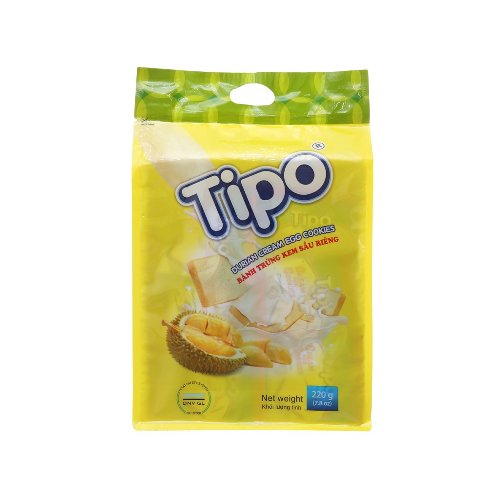 Bánh trứng nướng Tipo sầu riêng gói 220g