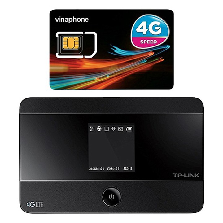 Bộ phát wifi TP-Link M7350 + sim vinaphone 4G trọn gói 1 năm không cần nạp tiền
