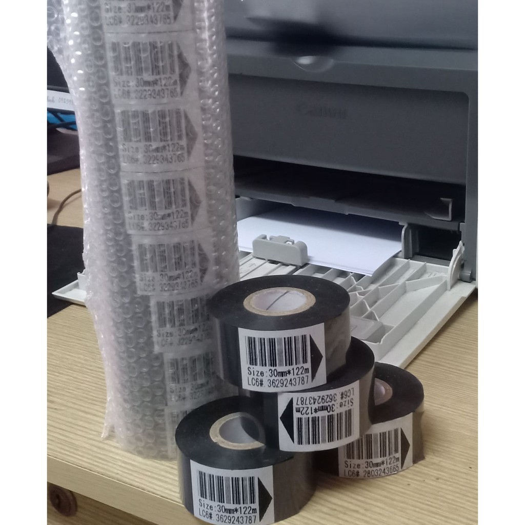 Combo 10 cuộn mực in date máy indate DY8, HP241B size 30*122m, 35*122m in được 30000 sản  phẩm - MÁY ĐÓNG GÓI KHANG HỒNG