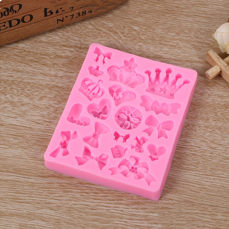 Khuôn Silicone Làm Bánh Hình Nơ Xinh Xắn