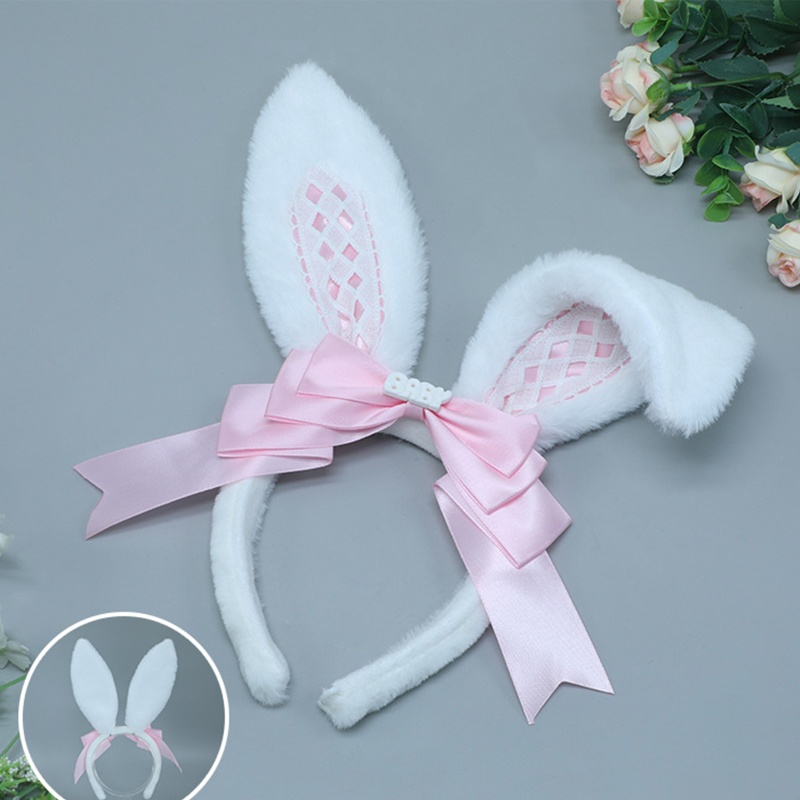 Băng Đô Tai Thỏ Dài Phong Cách Lolita Dành Cho Nữ