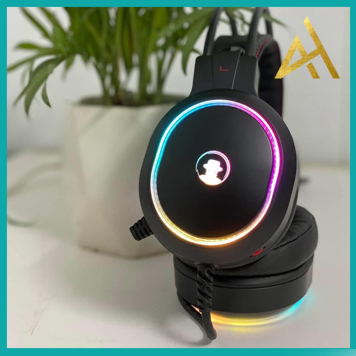 Tai Nghe Gaming Có Dây Headphone Chụp Tai ASSASSINS X8 Đèn LED 7 Màu - Tai Nghe Nhạc Máy Vi Tính Laptop Game Thủ Có Mic